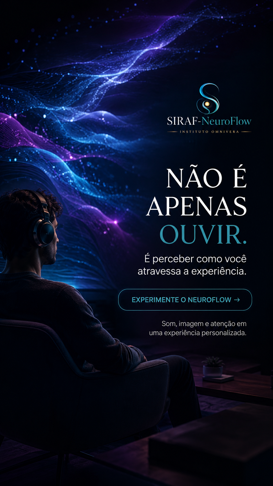 Imagem de orientação visual — composição, contraste e movimento